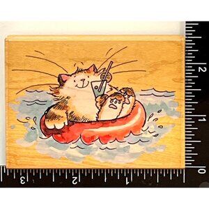 Penny Black 3201J Adrift Wood mounted Rubber Stamp by Margaret Sherry